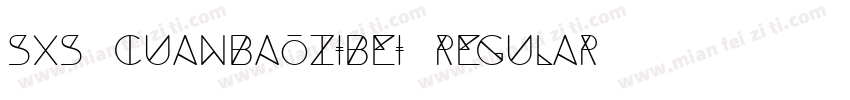 SXS-Cuanbaozibei Regular字体转换